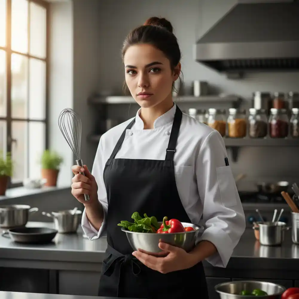 Portrait of a culinary support chef.